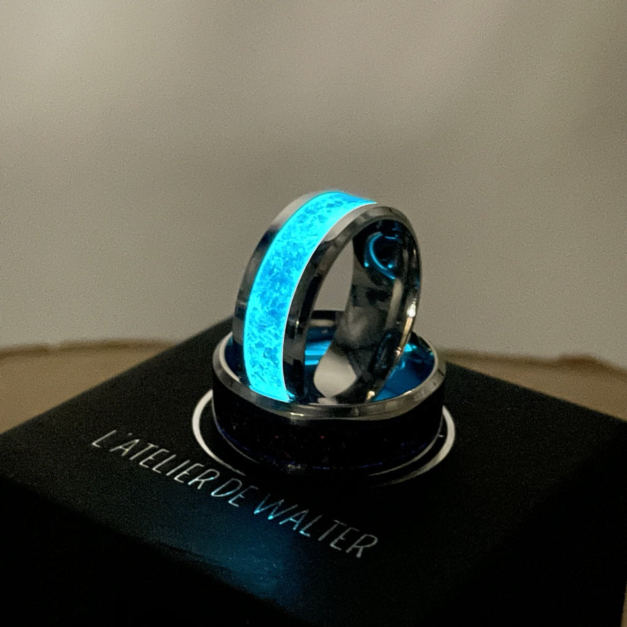 Bague Personnalisée en Opale - Tungstène