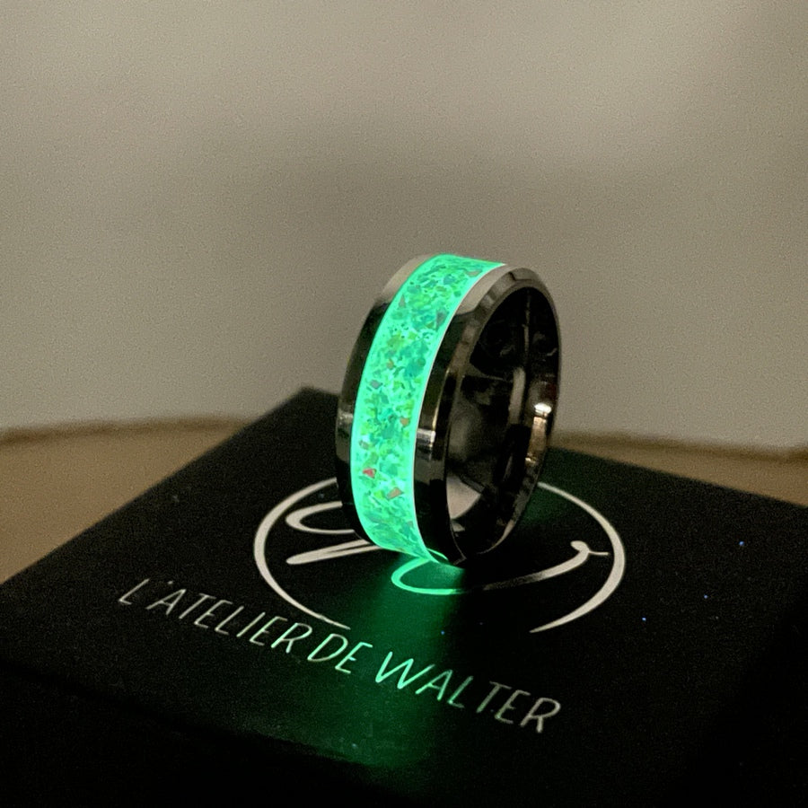 Bague Personnalisée en Opale - Tungstène