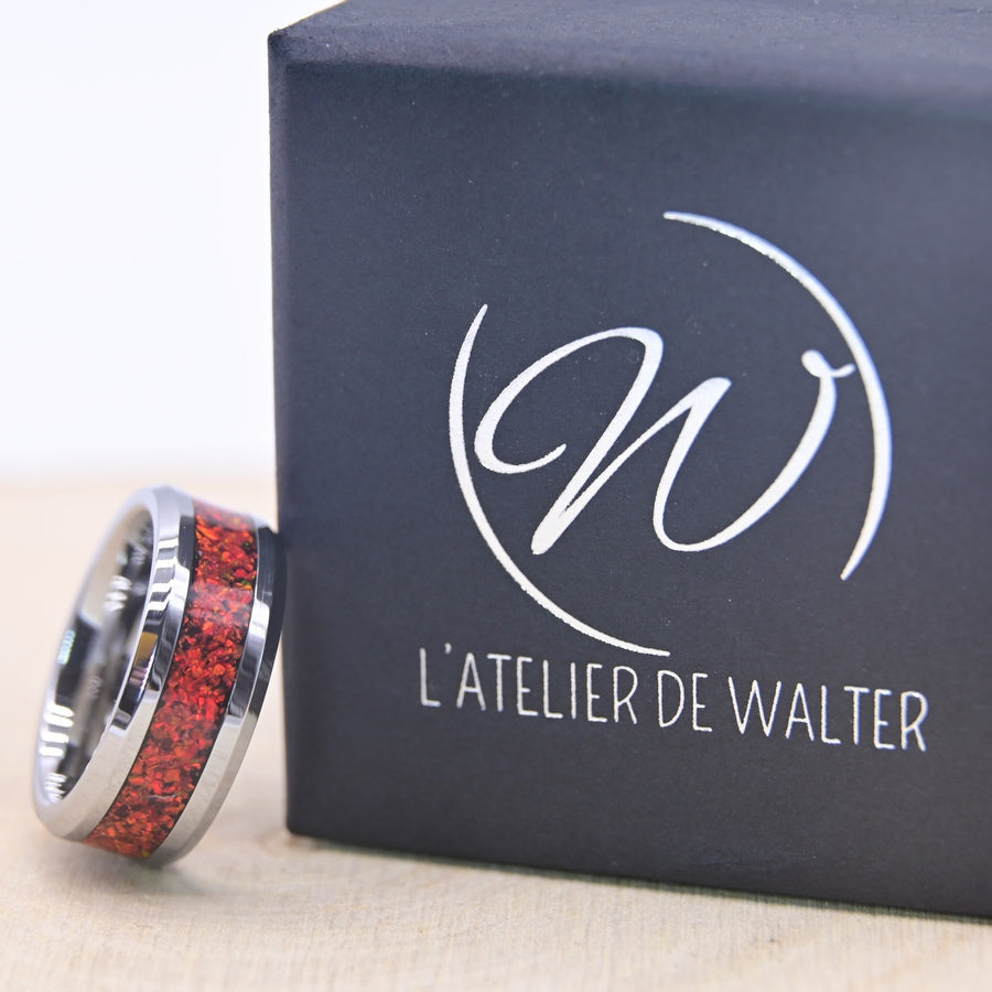 Bague "L'Écarlate" - Tungstène