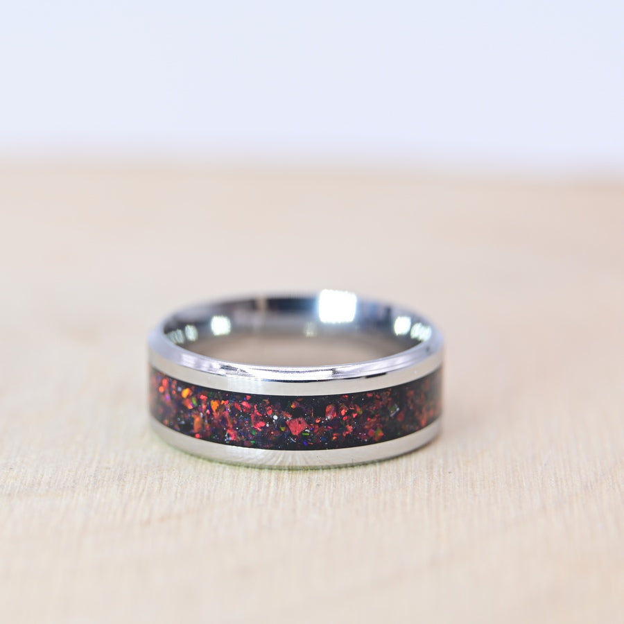 Bague Personnalisée en Opale - Tungstène