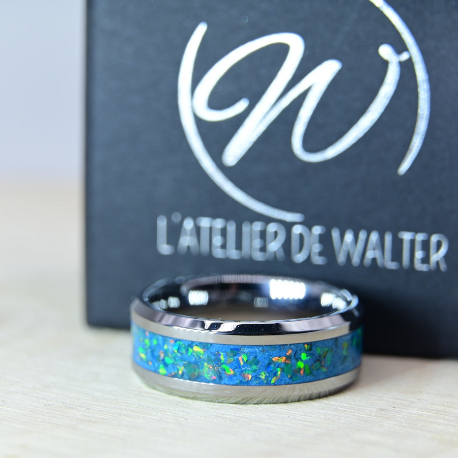 Bague "Le Lagon" - Tungstène