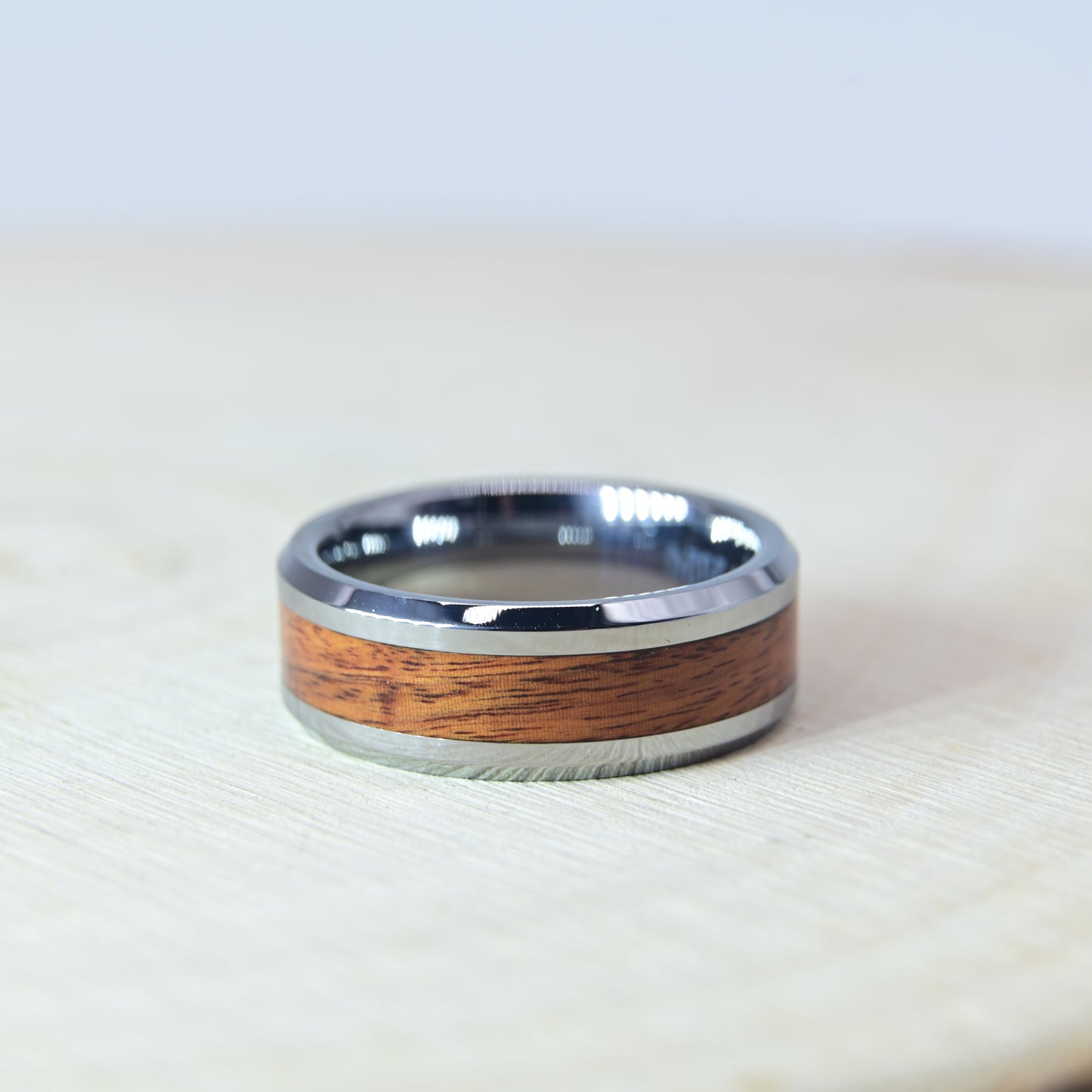 Bague avec Bois de Palissandre - Tungstène