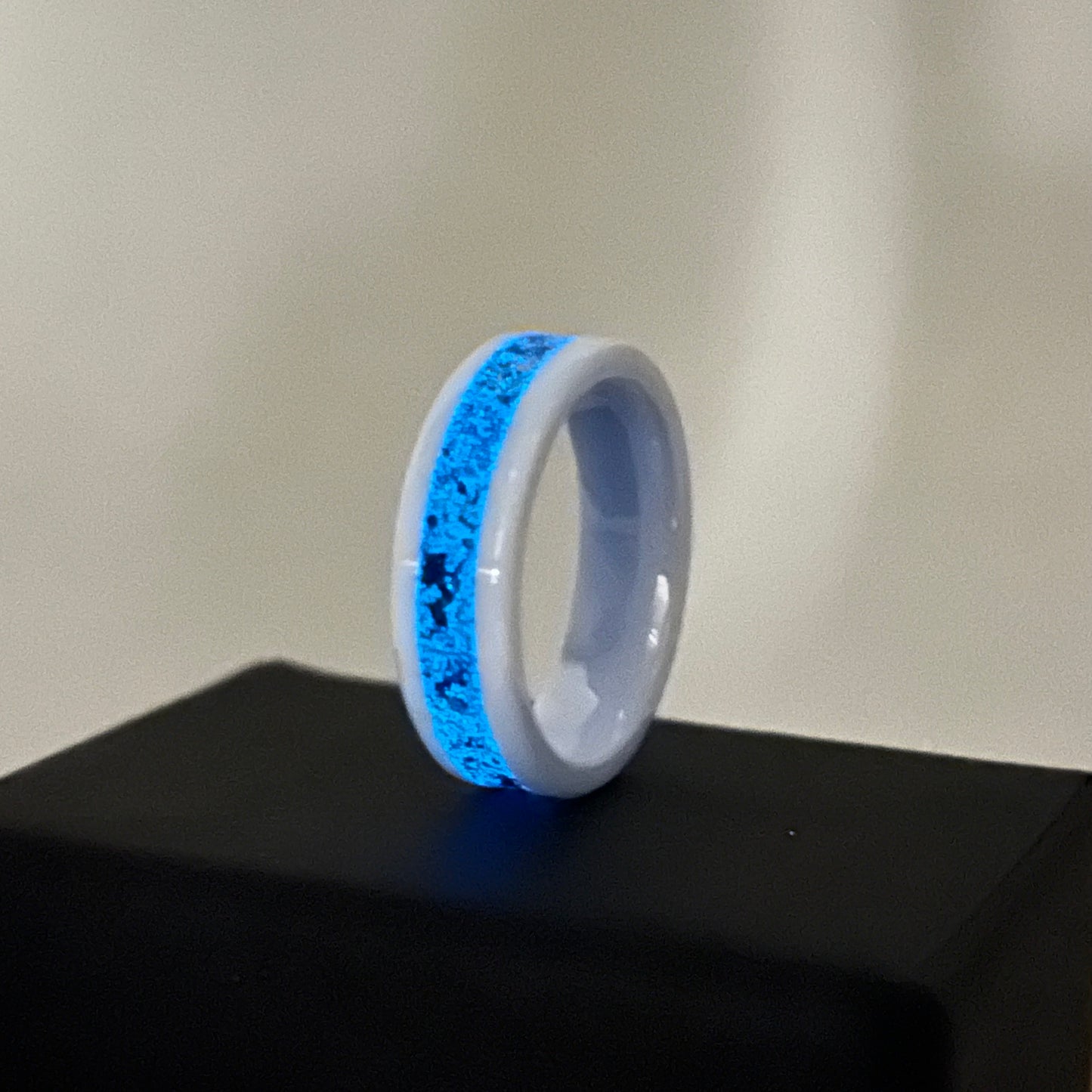 Bague "Cosmos" - Céramique Blanche