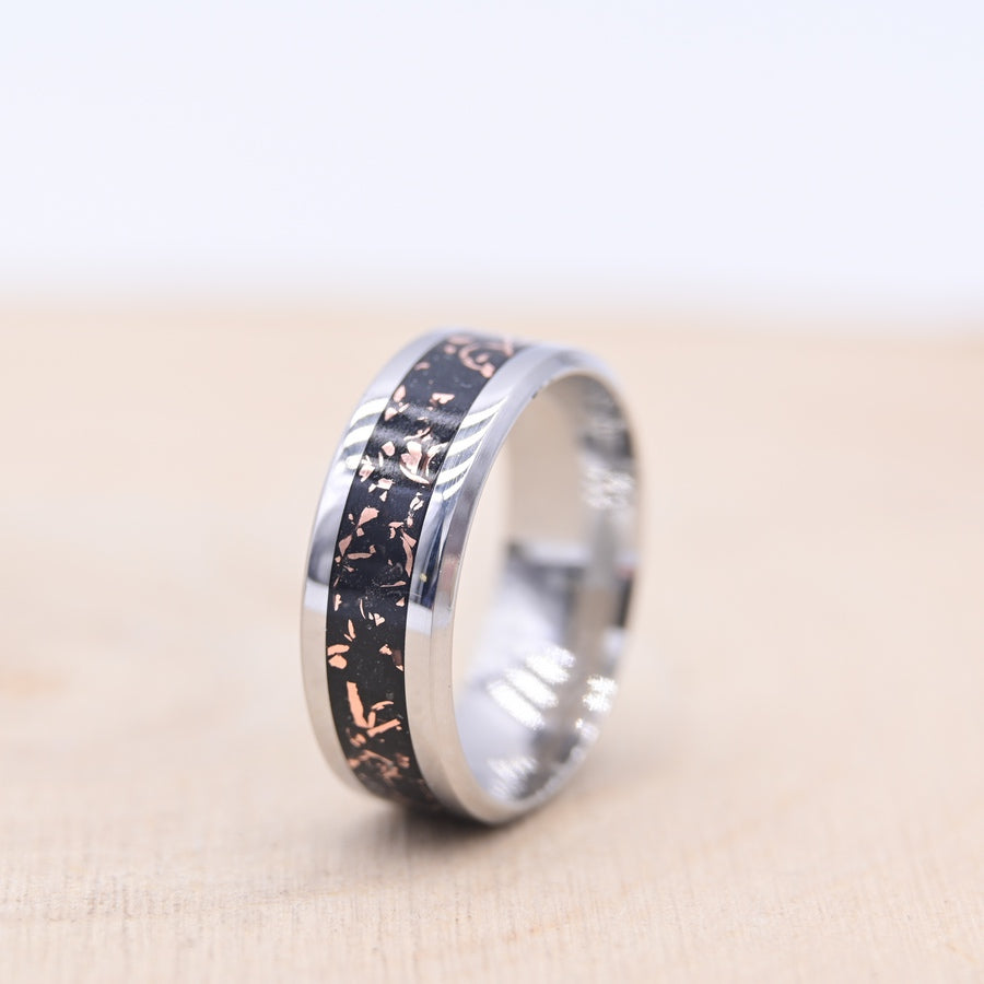 Bague "L'Énigme Cuivrée" - Tungstène