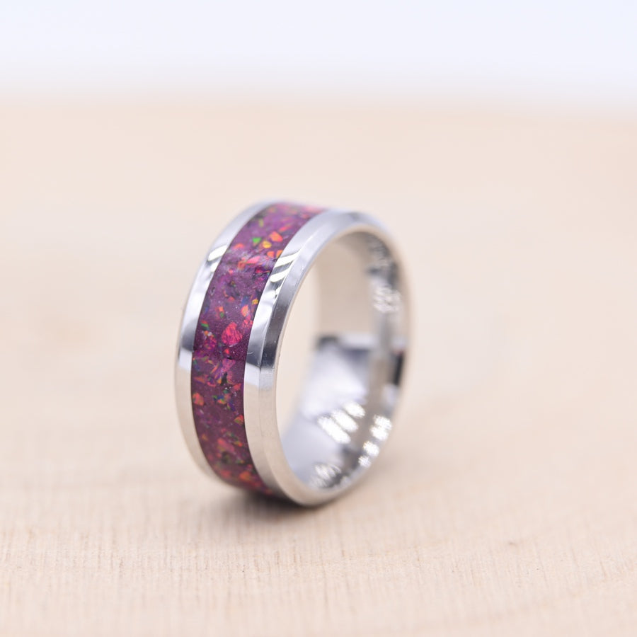 Bague "L'Éclat Pourpre" - Tungstène