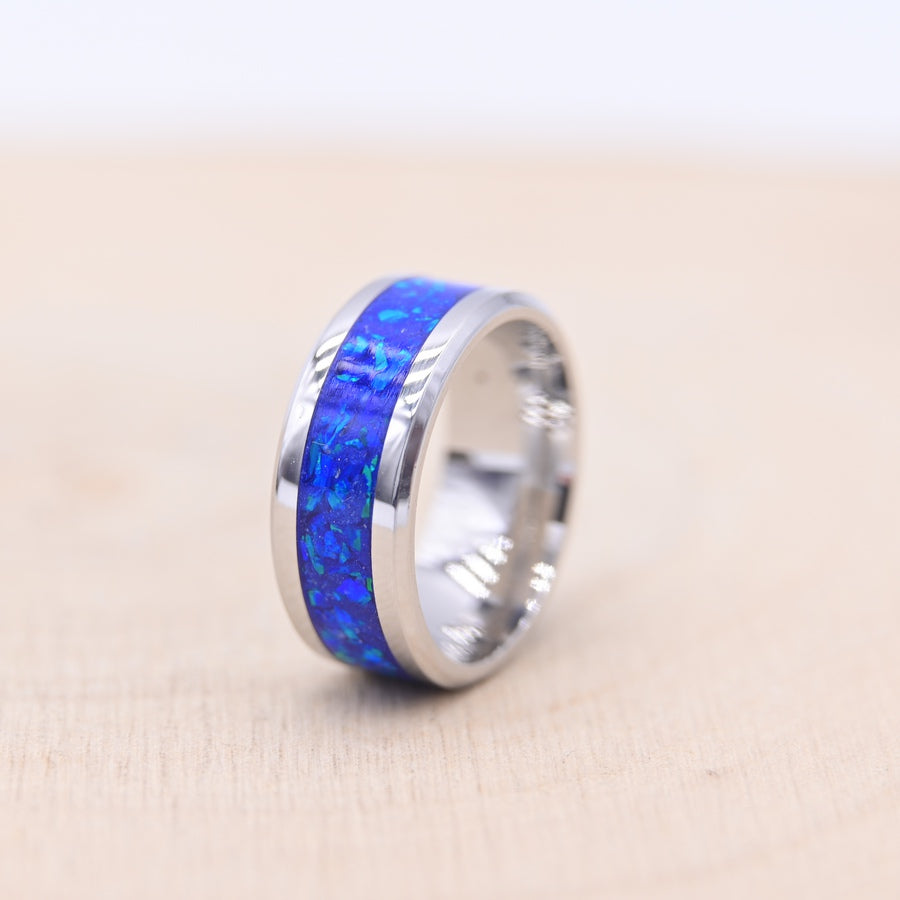 Bague "Le Joyau de l'Océan" - Tungstène