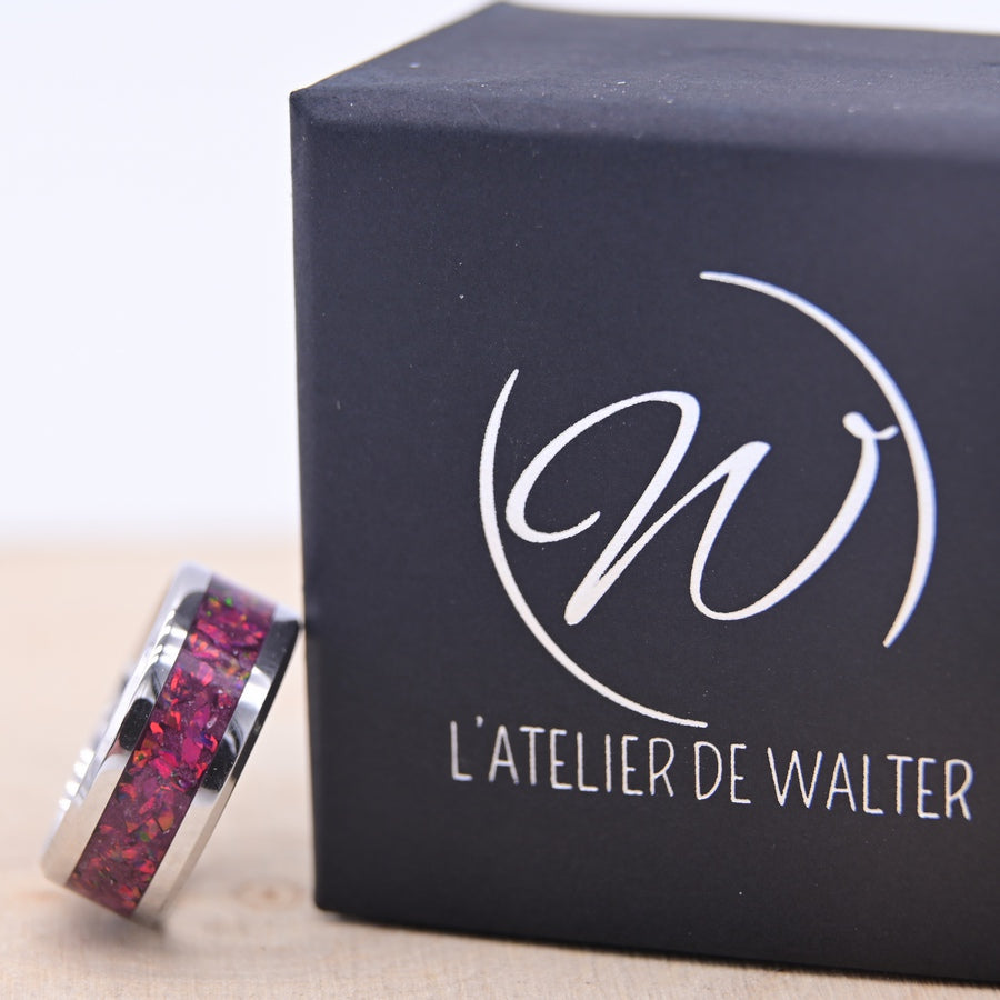 Bague "L'Éclat Pourpre" - Tungstène