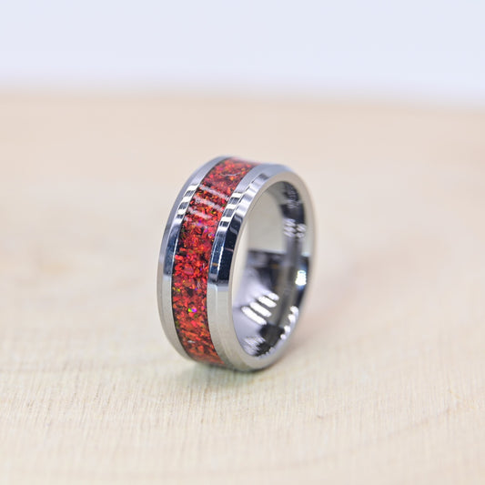 Bague "L'Écarlate" - Tungstène
