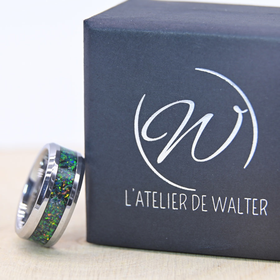 Bague "Éclat Verdoyant" - Tungstène