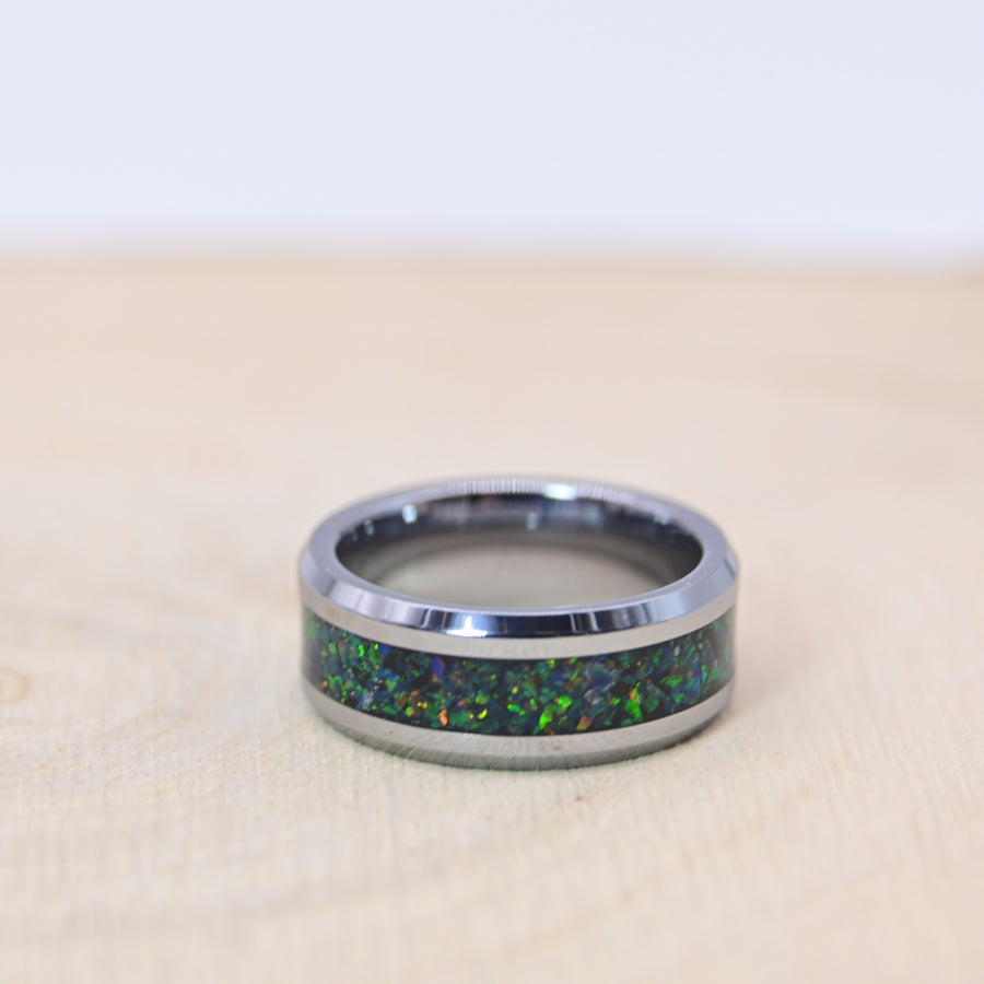 Bague "Éclat Verdoyant" - Tungstène