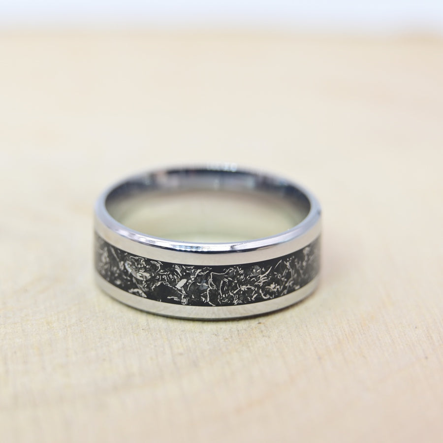 Bague "Fragment d'Univers" - Tungstène