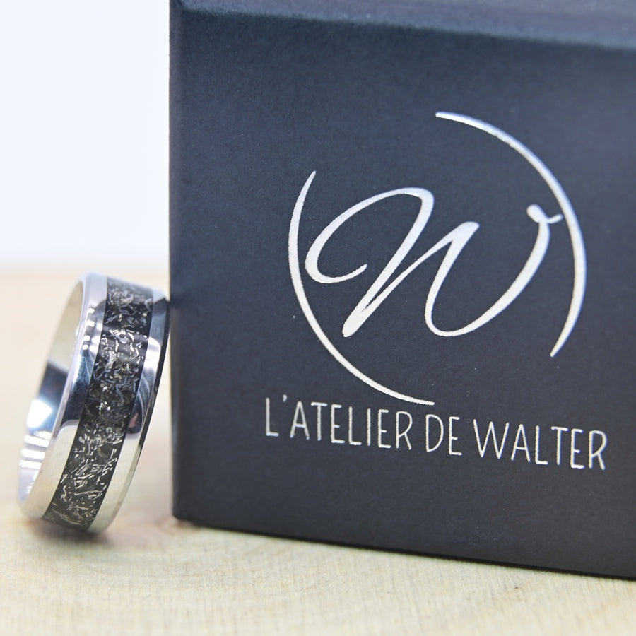 Bague "Fragment d'Univers" - Tungstène