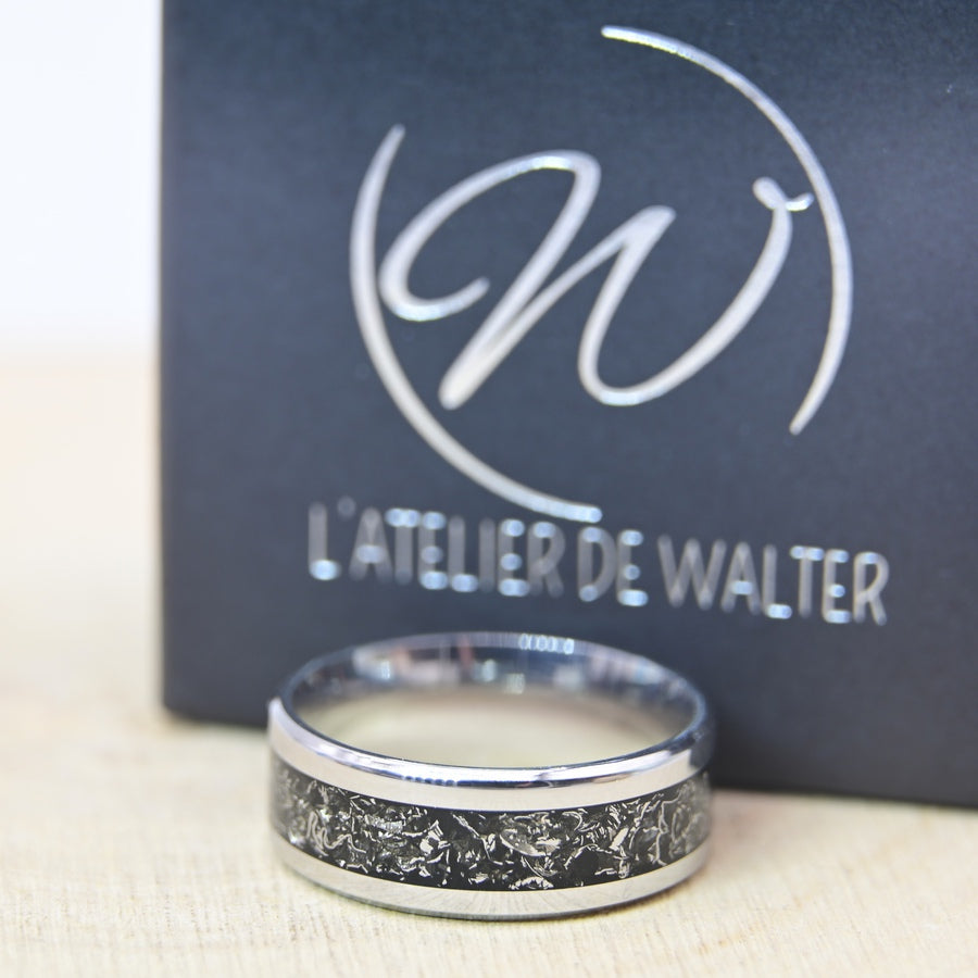Bague "Fragment d'Univers" - Tungstène
