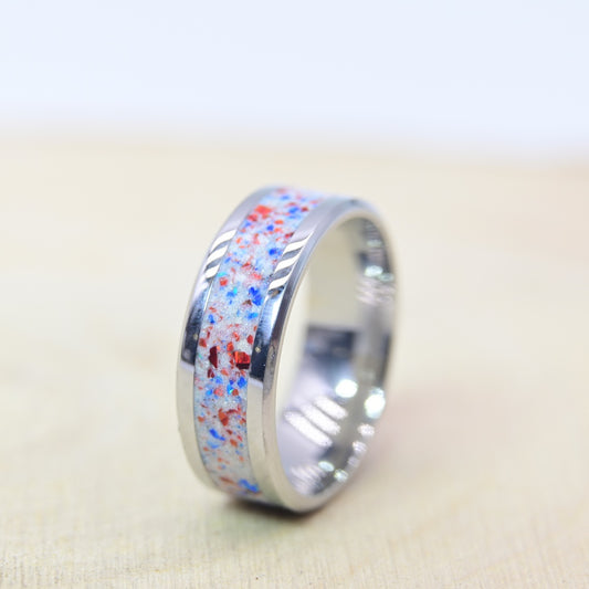 Bague "Éclat Tricolore"