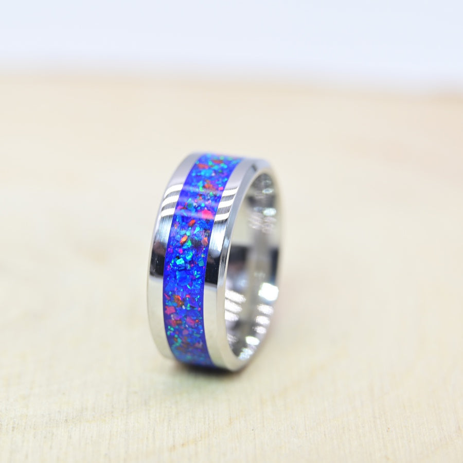 Bague "Océan Stellaire" - Tungstène