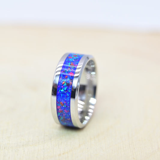 Bague "Océan Stellaire" - Tungstène