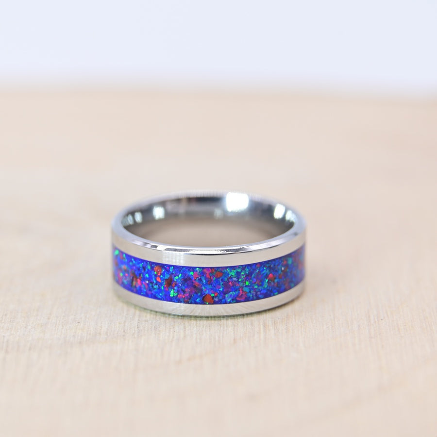 Bague "Océan Stellaire" - Tungstène