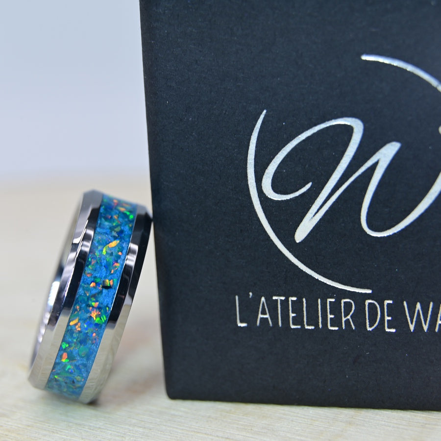 Bague "Le Lagon" - Tungstène