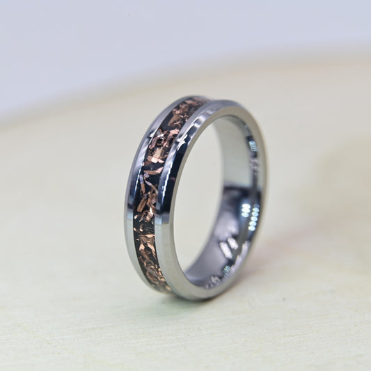 Bague "L'Énigme Cuivrée" - Tungstène